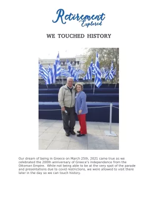 We Touched History | Real Retirement Stories | Retirement Explored