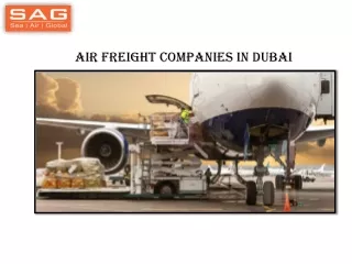 Air Freight companies in Dubai