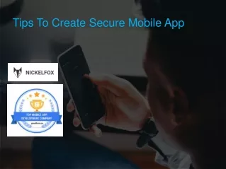 tips to design secure mobile application