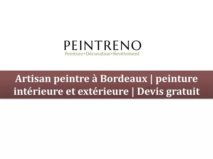 artisan peintre bordeaux peinture int rieure