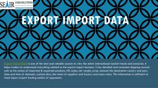 Export Import data
