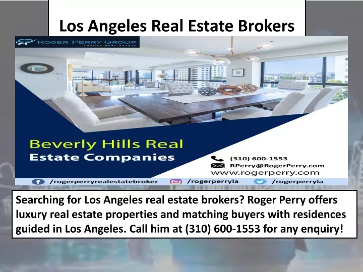 los angeles real estate brokers