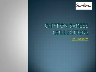 Chiffon Sarees Collections