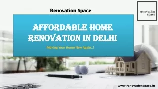 Affordable home renovation in Delhi