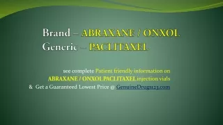brand abraxane onxol generic paclitaxel