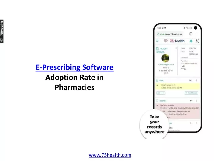 e prescribing software adoption rate in pharmacies