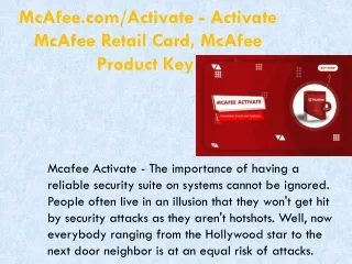 mcafee com activate activate mcafee retail card