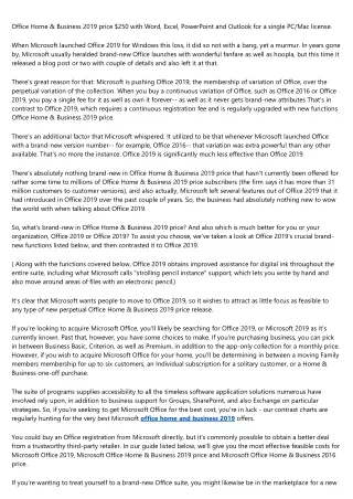 Microsoft Office 2019 Business