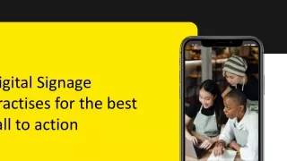Digital Signage practises for the best call to action