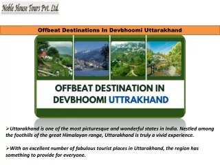 offbeat destinations in devbhoomi uttarakhand