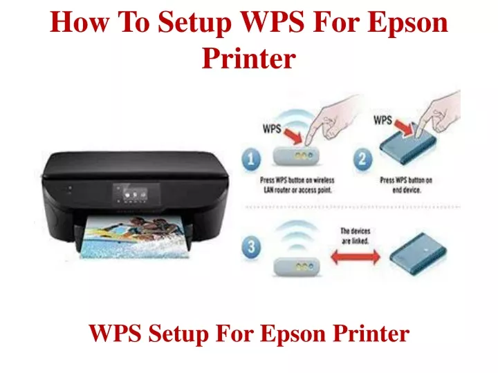 how to setup wps for epson printer