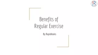 6 Benefits of regular exercise