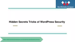 Hidden Secrets Tricks of WordPress Security