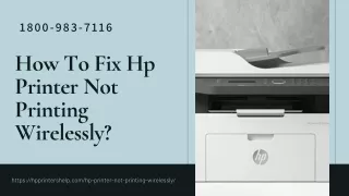 Printer Not Printing Wirelessly 1 8009837116 Get Hp Expert Help Now