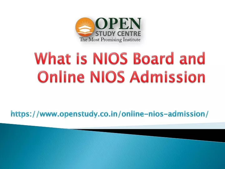 what is nios board and online nios admission