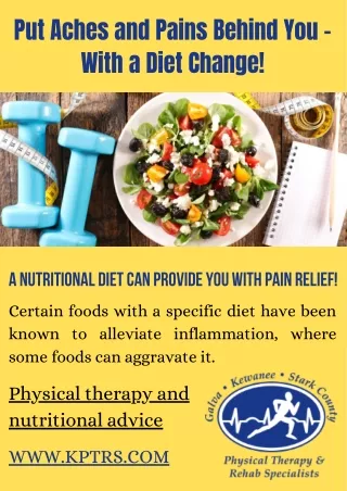Put Aches and Pains Behind You – With a Diet Change!