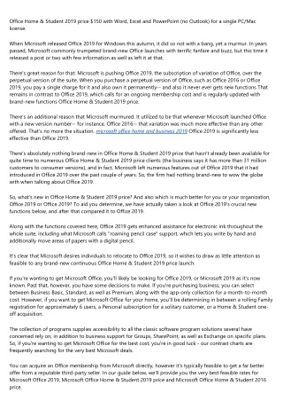 Microsoft Office Home & Student 2019