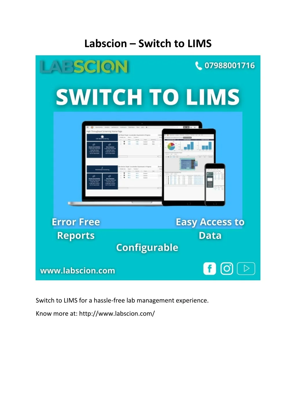 PPT - Labscion - Switch To LIMS PowerPoint Presentation, free download ...