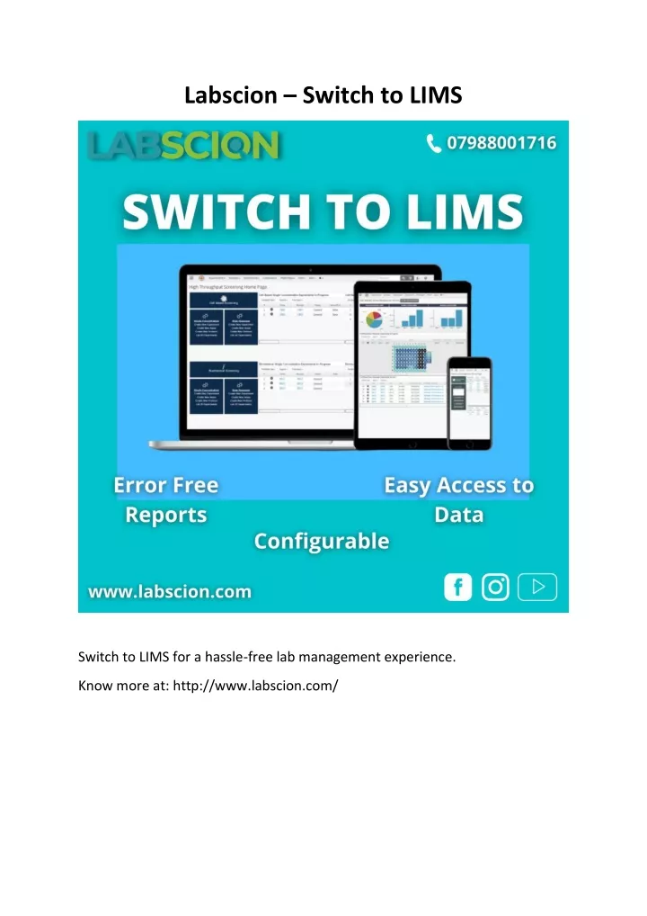 labscion switch to lims