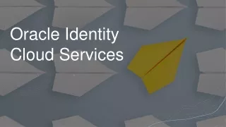 Oracle Identity Cloud Services