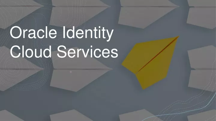 oracle identity cloud services
