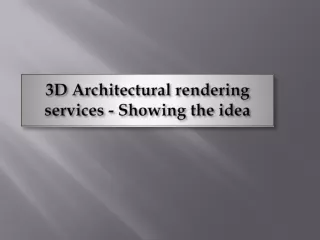 3d architectural rendering services showing the idea