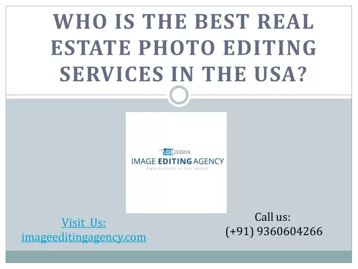 who is the best real estate photo editing services in the usa
