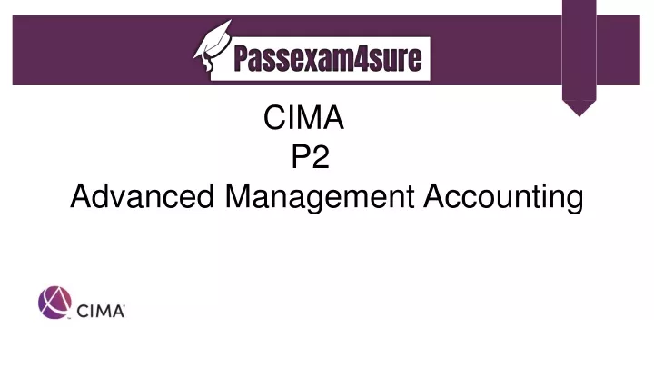cima p2 advanced management accounting