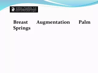 Breast Augmentation Palm Desert