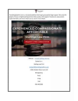 Michael Stallings Attorney | Thestallingslawfirm.com