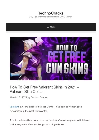 technocracks daily tips and tricks for valorant