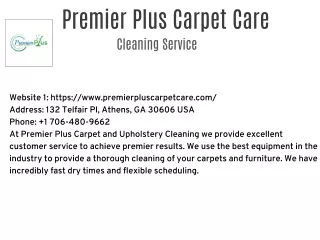 Premier Plus Carpet Care