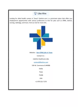 looking for allied health careers in texas