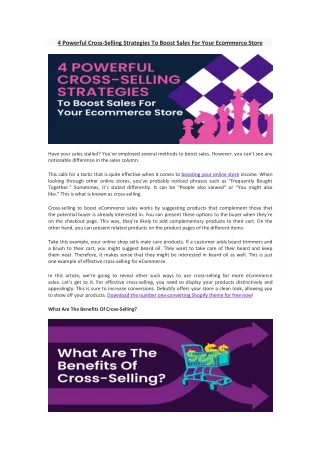 4 powerful cross selling strategies to boost