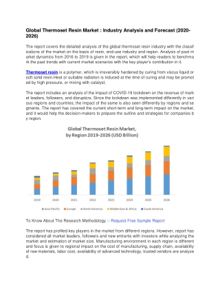 global thermoset resin market industry analysis