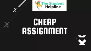 Cheap Assignment