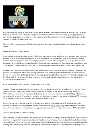 How to Explain online casino guide to Your Boss