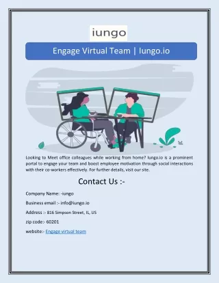 Engage Virtual Team | Iungo.io