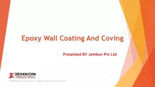 Epoxy Wall Coating And Coving By Jemkon