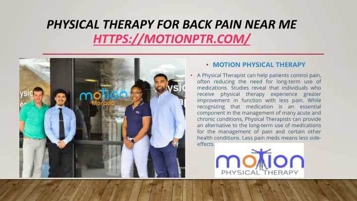 physical therapy for back pain near me https motionptr com
