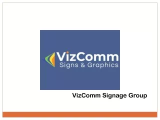 Lobby Sign Services from VizComm Signs & Graphics