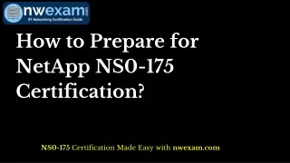 how to prepare for netapp ns0 175 certification
