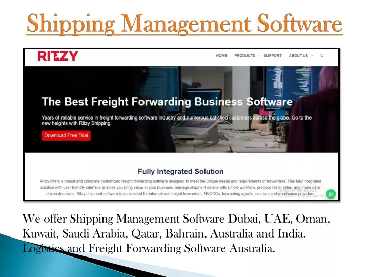 shipping management software