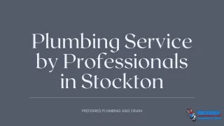 plumbing service by professionals in stockton