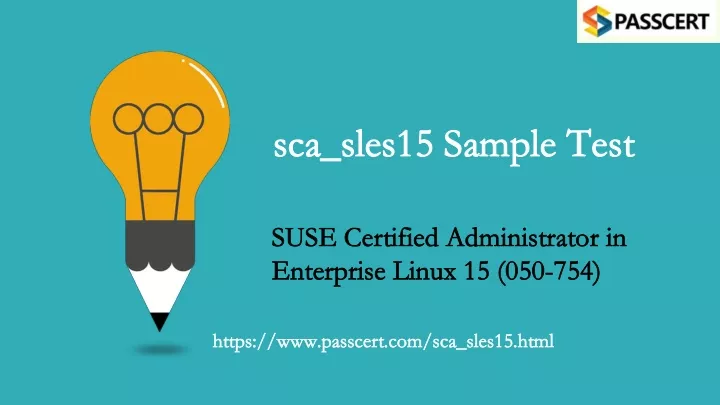 sca sles15 sample test sca sles15 sample test