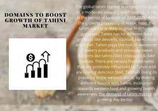 the global tahini market is projected to grow