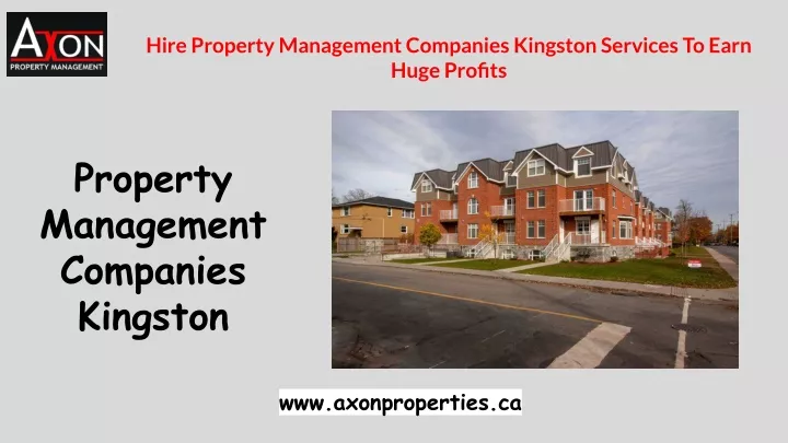 hire property management companies kingston