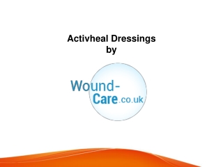 Buy ActivHeal Dressings  Wound Care Products