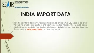 India Import Data