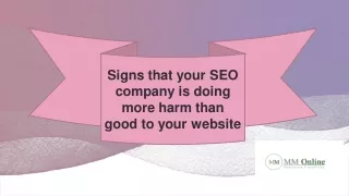 Signs that your SEO company is doing more harm than good to your website